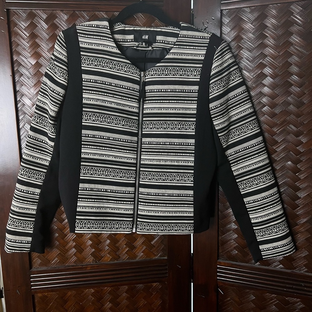 H&M Stripped w/ Design Jacket (NWOT)